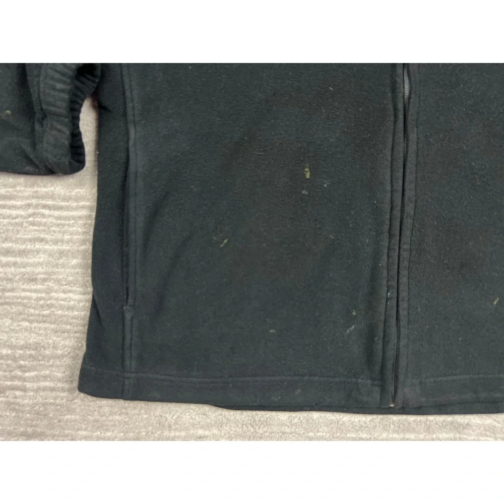 Winchester Fleece Jacket Mens XL Black Full Zip Rugged Sportsman Outdoors Logo